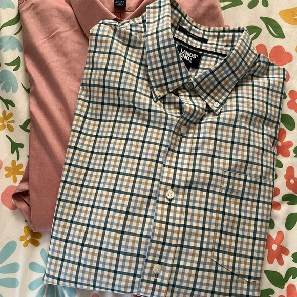 Nearly New! No Iron Supima Cotton Collared Shirt // Lands' End Men's Size XL - Picture 7 of 7